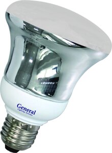 Лампа энергосберегающая 15Вт 600Лм GR80 E27 2700К люминесцентная Генерал 7076