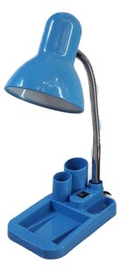 Лампа настольная UT-720 Е27 60W синяя на подставке с пеналом шнур 1,5 м