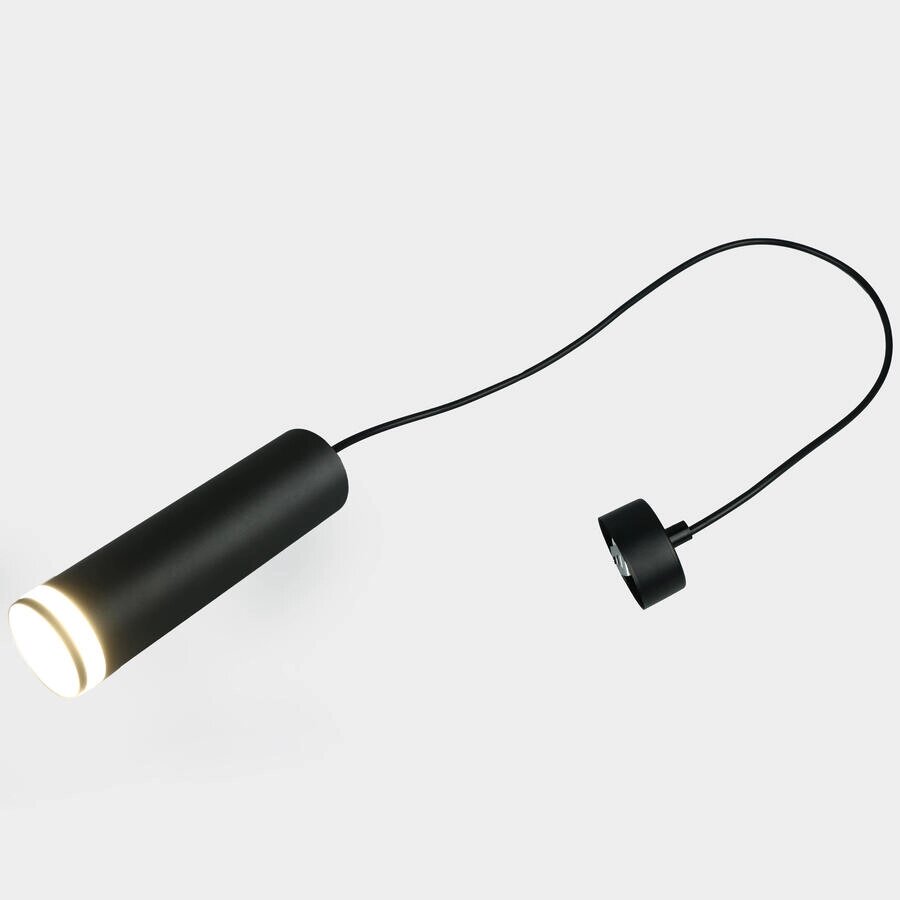 Подвес черный с боковым рассеивателем Башня D55хH200мм GWL-GU10-M-IP20 661843 от компании ИП Набока В.М. - фото 1