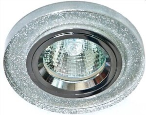 Светильник потолочный 8060-2 MR16 50W G5.3 мерцающее серебро серебро Feron 19708