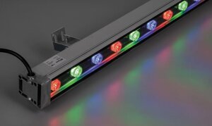 Светодиодный линейный прожектор LL-889 18W RGB 18LED 1000x46x46mm 85-265V IP65 Feron 32156