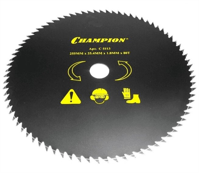 Нож СHAMPION с остроугольными зубцами 80/255/25,4 (SRM-330ES/SRM-350ES) С5113 от компании Магазин «Калининская Усадьба» - фото 1