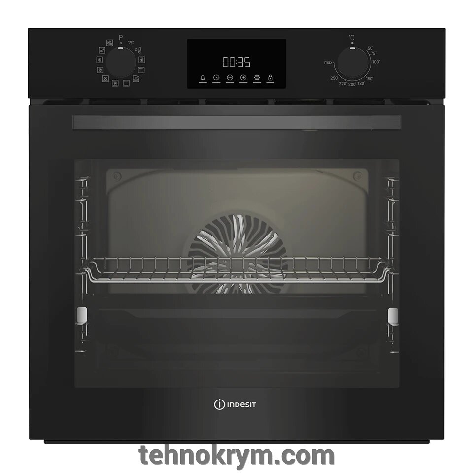 Духовой шкаф Indesit IBFTE 3841 BL от компании Интернет-магазин "Технокрым" по продаже телевизоров и бытовой техники - фото 1