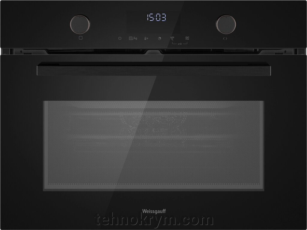 Духовой шкаф с СВЧ Weissgauff OE 4551 DB Black Edition от компании Интернет-магазин "Технокрым" по продаже телевизоров и бытовой техники - фото 1