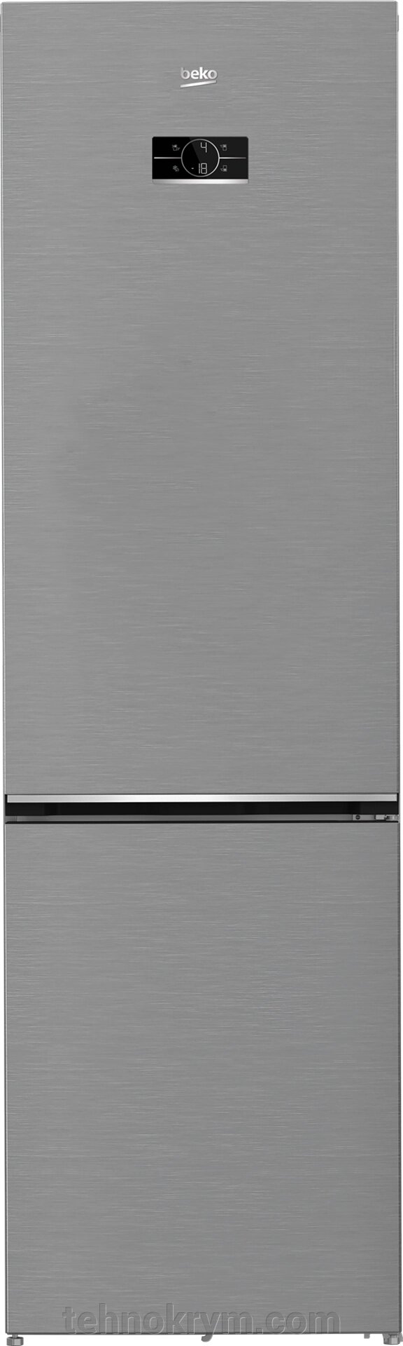 Двухкамерный холодильник Beko B3RCNK402HX, зона свежести, Full No Frost, нержавеющая сталь от компании Интернет-магазин "Технокрым" по продаже телевизоров и бытовой техники - фото 1
