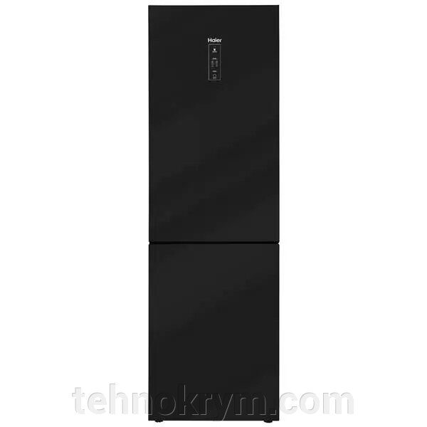 Двухкамерный холодильник Haier C2F637CGBG, Total NoFrost, зона свежести, покрытие - стекло, черный от компании Интернет-магазин "Технокрым" по продаже телевизоров и бытовой техники - фото 1