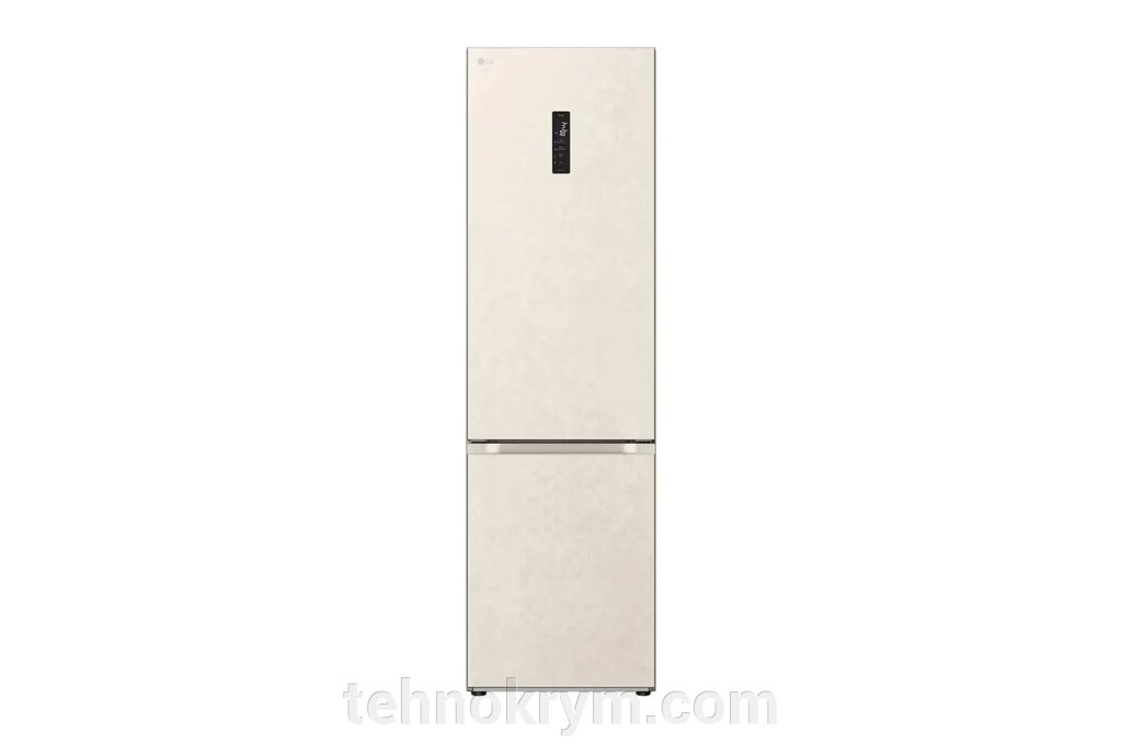 Двухкамерный холодильник LG GC-B509FEPW, инверторный мотор, Total No Frost, DoorCooling+, Wi-Fi, бежевый от компании Интернет-магазин "Технокрым" по продаже телевизоров и бытовой техники - фото 1
