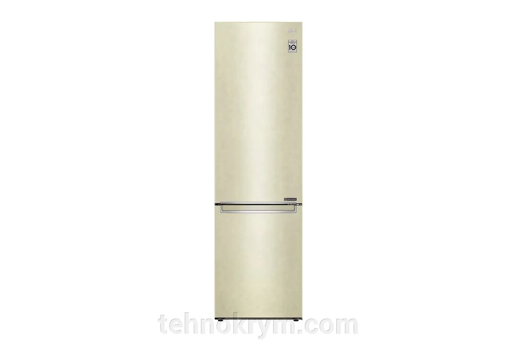 Двухкамерный холодильник LG GC-B509SECL, инверторный мотор, Total No Frost, DoorCooling+, бежевый от компании Интернет-магазин "Технокрым" по продаже телевизоров и бытовой техники - фото 1