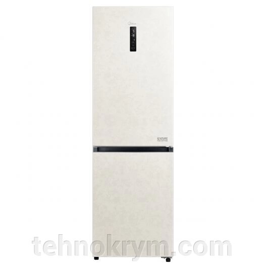 Двухкамерный холодильник Midea MDRB470MGF33O, зона свежести, No Frost, бежевый от компании Интернет-магазин "Технокрым" по продаже телевизоров и бытовой техники - фото 1