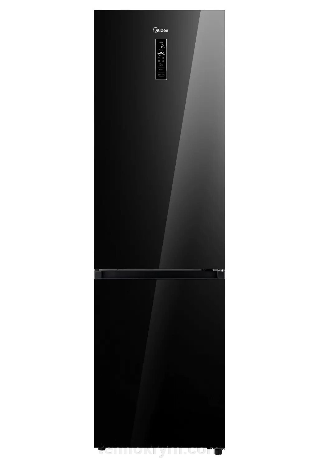 Двухкамерный холодильник Midea MDRB521MGE22ODM, No Frost, фасад - черное стекло от компании Интернет-магазин "Технокрым" по продаже телевизоров и бытовой техники - фото 1