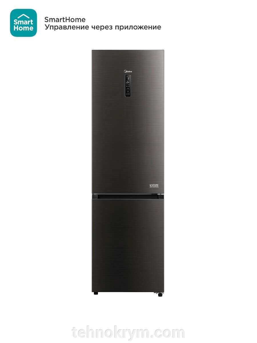 Двухкамерный холодильник Midea MDRB521MIE28OD, инверторный мотор, зона свежести, No Frost, черный от компании Интернет-магазин "Технокрым" по продаже телевизоров и бытовой техники - фото 1