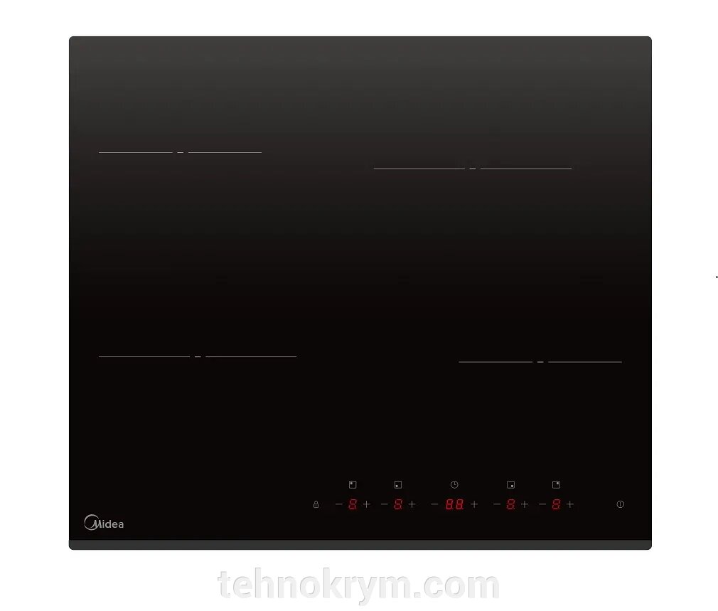 Электрическая варочная поверхность Midea MCH64203F от компании Интернет-магазин "Технокрым" по продаже телевизоров и бытовой техники - фото 1
