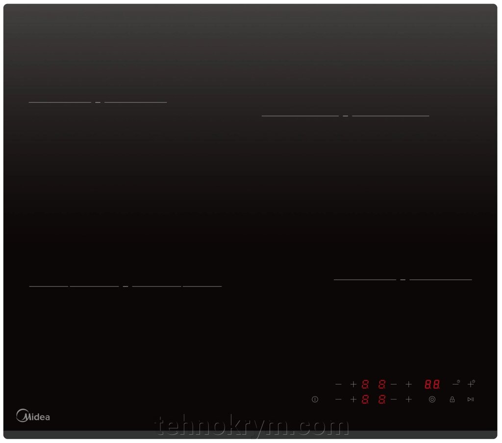 Электрическая варочная поверхность Midea MCH64303F от компании Интернет-магазин "Технокрым" по продаже телевизоров и бытовой техники - фото 1