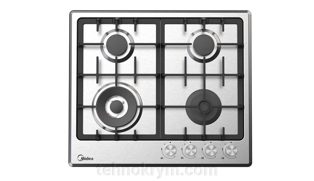 Газовая поверхность Midea MG643TX, газ-контроль, автоподжиг, чугун от компании Интернет-магазин "Технокрым" по продаже телевизоров и бытовой техники - фото 1