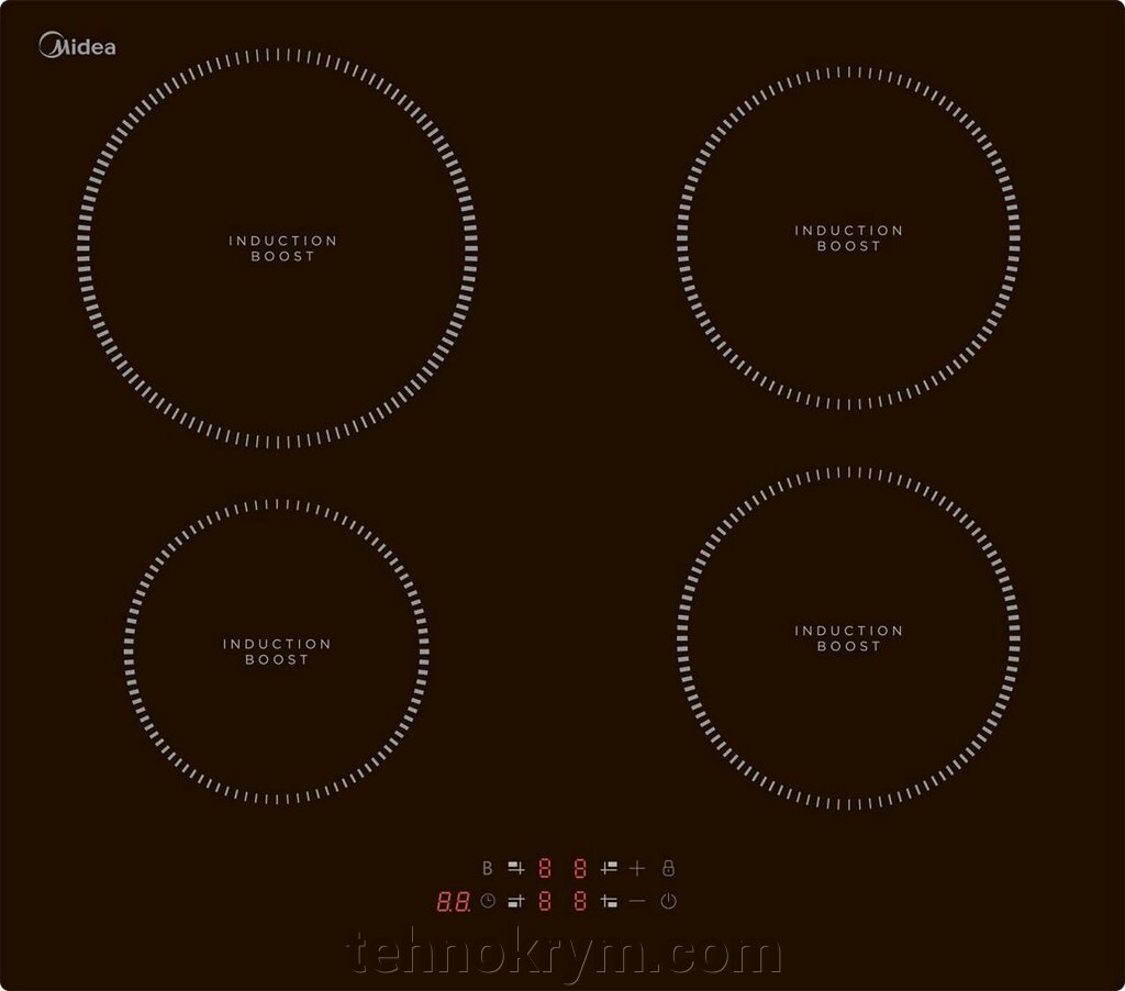 Индукционная варочная поверхность Midea MIH64100 от компании Интернет-магазин "Технокрым" по продаже телевизоров и бытовой техники - фото 1