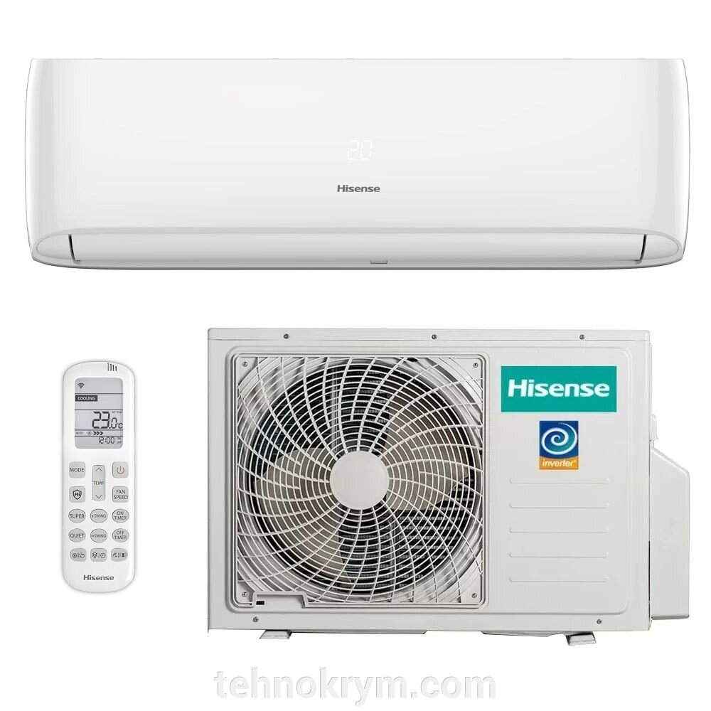 Инверторный кондиционер HISENSE AS-07UW4RYRCA00, серия GOAL DC Inverter R32, компрессор GMCC, площадь 20 кв. м. от компании Интернет-магазин "Технокрым" по продаже телевизоров и бытовой техники - фото 1
