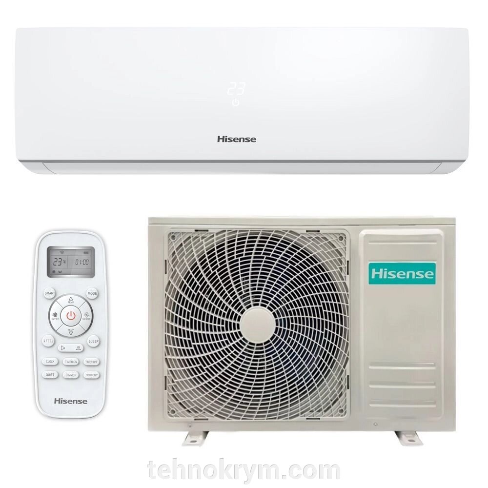 Кондиционер Hisense AS-09HR4RYDDJ00, серия EASY Classic A, Компрессор RECHI, площадь 25 кв. м. от компании Интернет-магазин "Технокрым" по продаже телевизоров и бытовой техники - фото 1