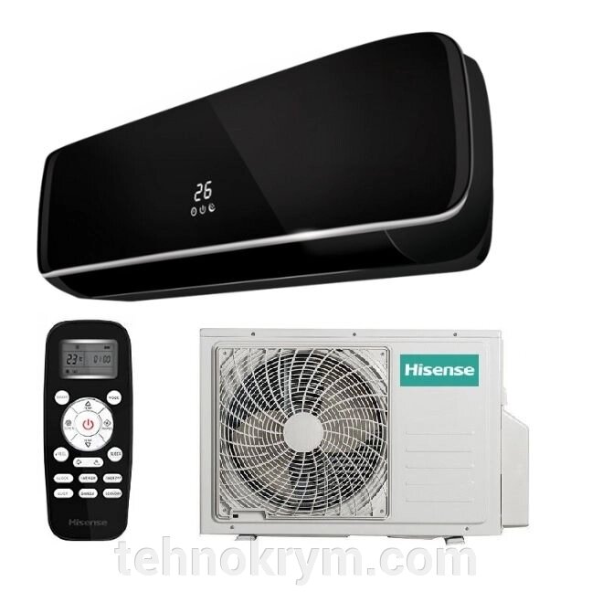 Кондиционер Hisense AS-10HW4SYDTG5B, Серия Black Crystal Classic A, компрессор RECHI, площадь 27 кв. м. от компании Интернет-магазин "Технокрым" по продаже телевизоров и бытовой техники - фото 1