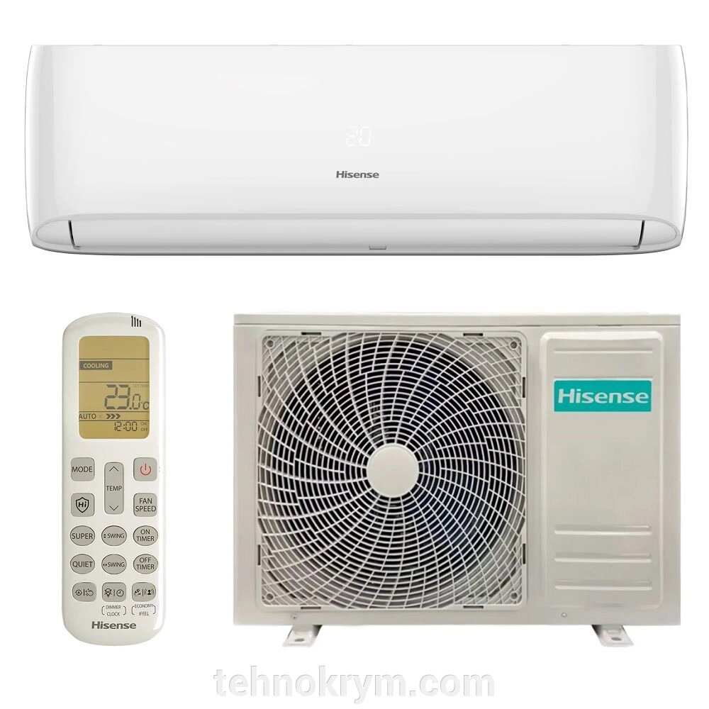 Кондиционер Hisense AS-24HR4RBSCA00G/AS-24HR4RBSCA00W, GOAL Classic A R32, компрессор GMCC (Toshiba), площадь 70 кв. м. от компании Интернет-магазин "Технокрым" по продаже телевизоров и бытовой техники - фото 1