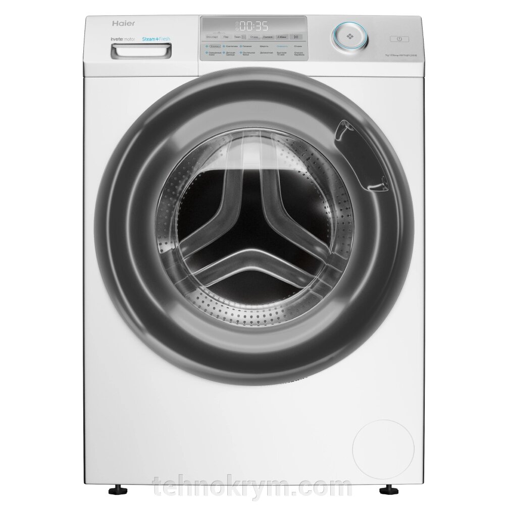 Стиральная машина Haier HW70-BP12959B, инверторный мотор, стирка с паром, загрузка 7 кг от компании Интернет-магазин "Технокрым" по продаже телевизоров и бытовой техники - фото 1