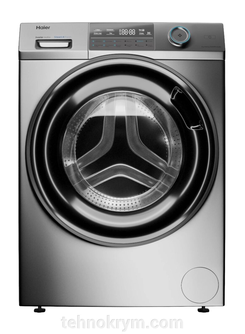 Стиральная машина Haier HW80-BP14969BS, инверторный мотор, стирка с паром, загрузка 8 кг от компании Интернет-магазин "Технокрым" по продаже телевизоров и бытовой техники - фото 1