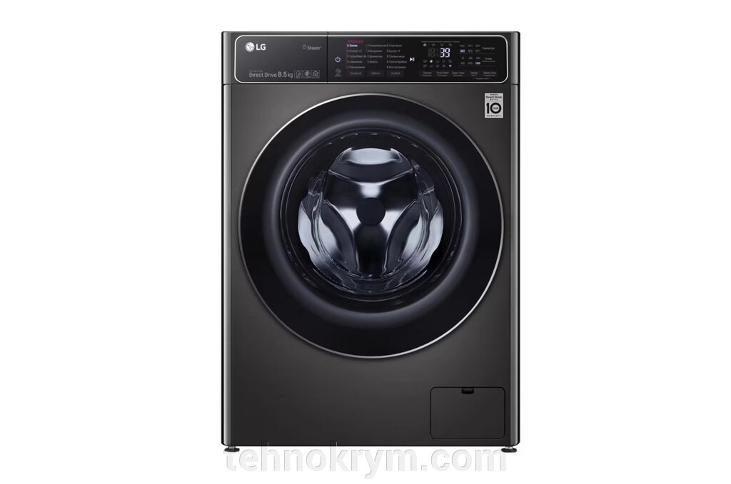 Стиральная машина LG F2T9GW9P, прямой привод, инверторный мотор, система AI DD, стирка с паром, загрузка 8.5 кг от компании Интернет-магазин "Технокрым" по продаже телевизоров и бытовой техники - фото 1