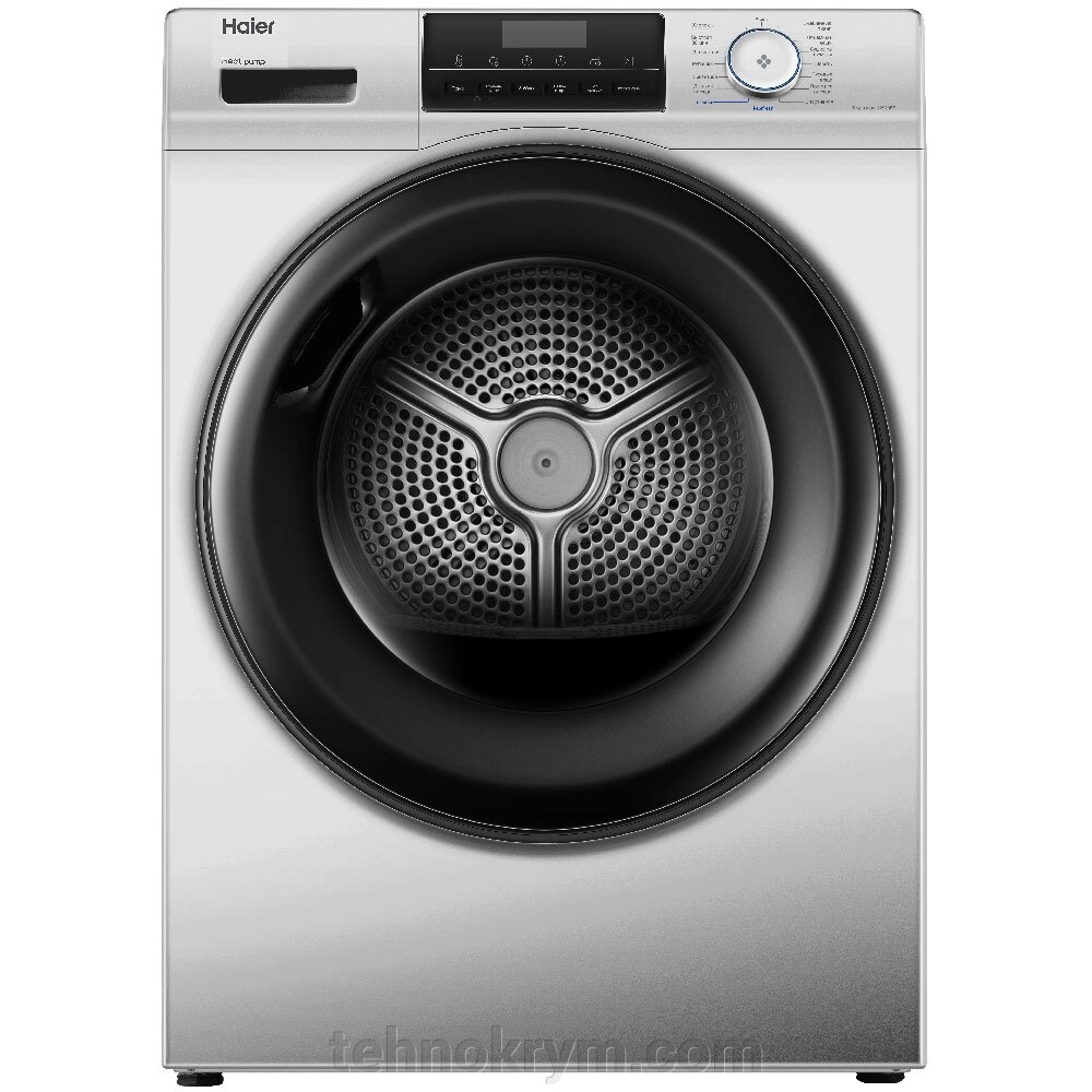 Сушильная машина Haier HD90-A2929BS, тепловой насос, 9 кг, серебристый от компании Интернет-магазин "Технокрым" по продаже телевизоров и бытовой техники - фото 1