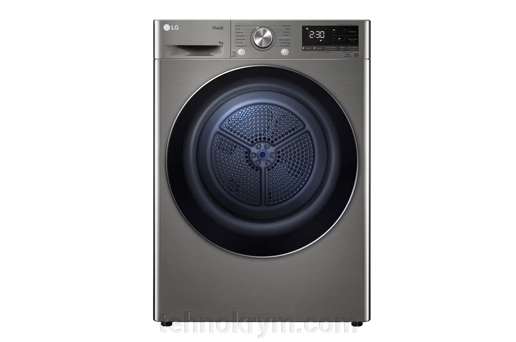 Сушильная машина LG DC90V5V9S, тепловой насос, автоочистка конденсатора, инверторный мотор, 9кг от компании Интернет-магазин "Технокрым" по продаже телевизоров и бытовой техники - фото 1