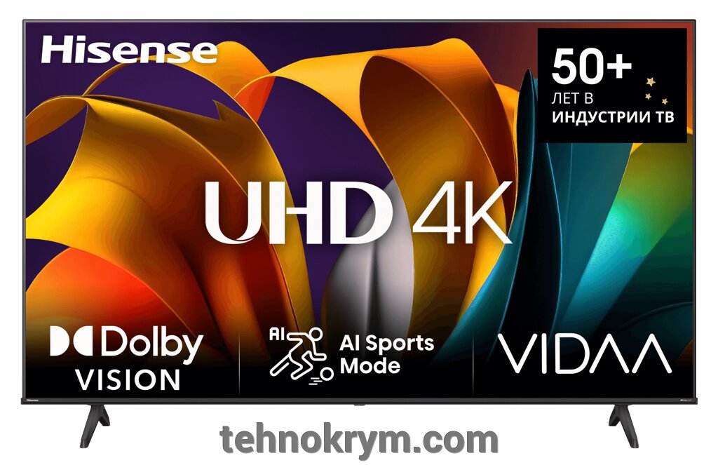 Телевизор Hisense 75A6N, операционная система VIDAA, 4K Ultra HD от компании Интернет-магазин "Технокрым" по продаже телевизоров и бытовой техники - фото 1