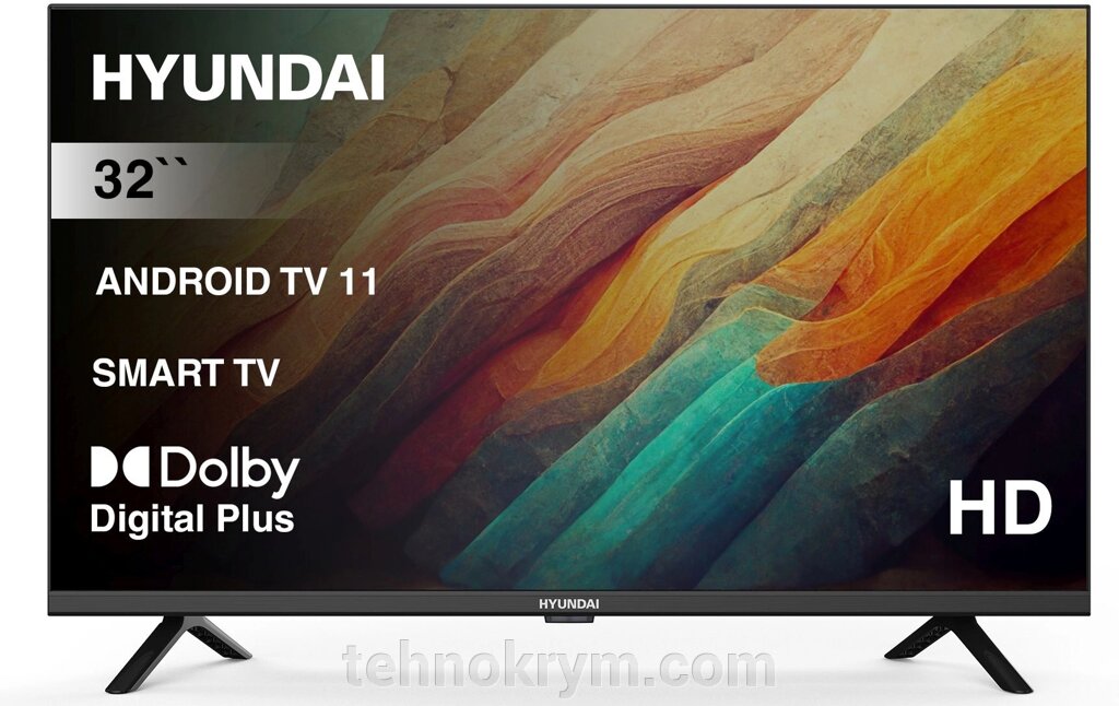 Телевизор Hyundai H-LED32BS5002, операционная система Android TV 11 от компании Интернет-магазин "Технокрым" по продаже телевизоров и бытовой техники - фото 1