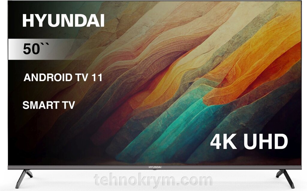 Телевизор Hyundai H-LED50BU7006, операционная система Android 11, 4K Ultra HD от компании Интернет-магазин "Технокрым" по продаже телевизоров и бытовой техники - фото 1
