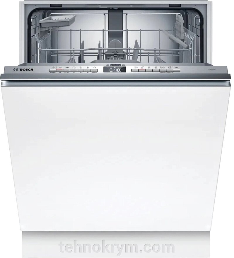 Встраиваемая посудомоечная машина Bosch SMV4HTX00E, инверторный мотор, теплообменник, луч на полу, 13 комплектов от компании Интернет-магазин "Технокрым" по продаже телевизоров и бытовой техники - фото 1