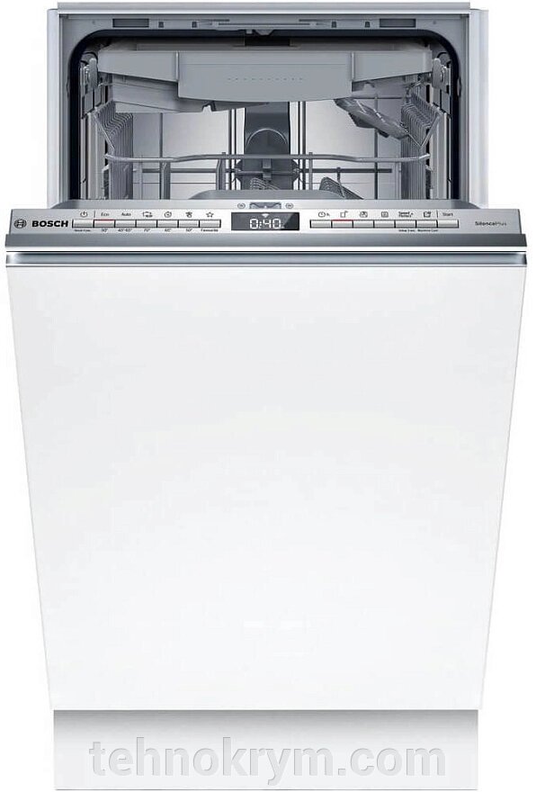Встраиваемая посудомоечная машина Bosch SPV4EMX10E, инверторный мотор, теплообменник, луч на полу, 10 комплектов от компании Интернет-магазин "Технокрым" по продаже телевизоров и бытовой техники - фото 1