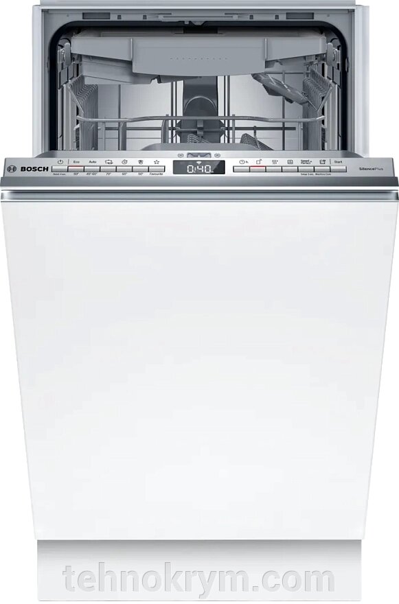 Встраиваемая посудомоечная машина Bosch SPV4HMX10E, инверторный мотор, теплообменник, луч на полу, 10 комплектов от компании Интернет-магазин "Технокрым" по продаже телевизоров и бытовой техники - фото 1