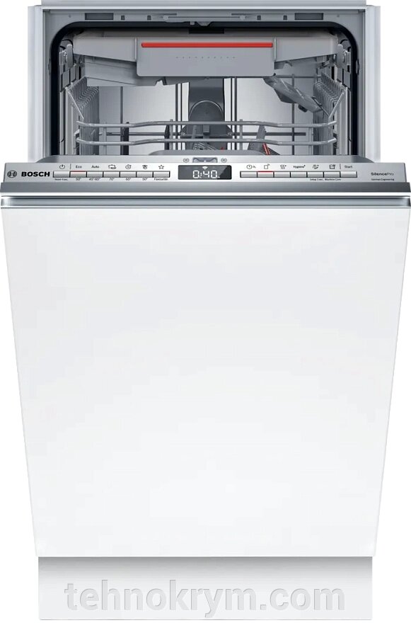 Встраиваемая посудомоечная машина Bosch SPV4HMX65Q, инверторный мотор, теплообменник, луч на полу, 10 комплектов от компании Интернет-магазин "Технокрым" по продаже телевизоров и бытовой техники - фото 1