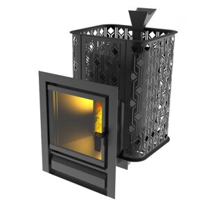 Печь для бани Black Stove Varna 26 (закр. каменка) AISI 430 (Березка) до 26 м3