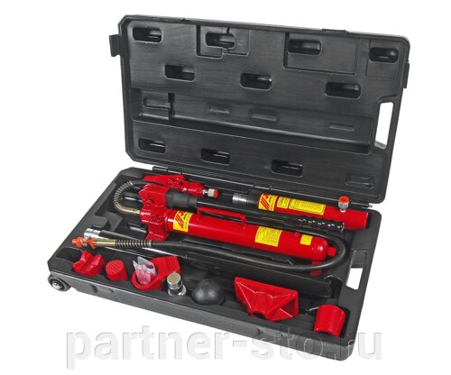 JTC-HB210 Набор инструментов для кузовных работ гидравлический, усилие 10т, 17 предметов в кейсе