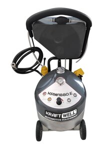 KRW1880E KraftWell Установка электрическая для прокачки тормозов и сцепления 18л 220В