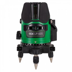 Лазерный уровень нивелир RGK LP-62G Арт. 775281 (Зеленый луч)
