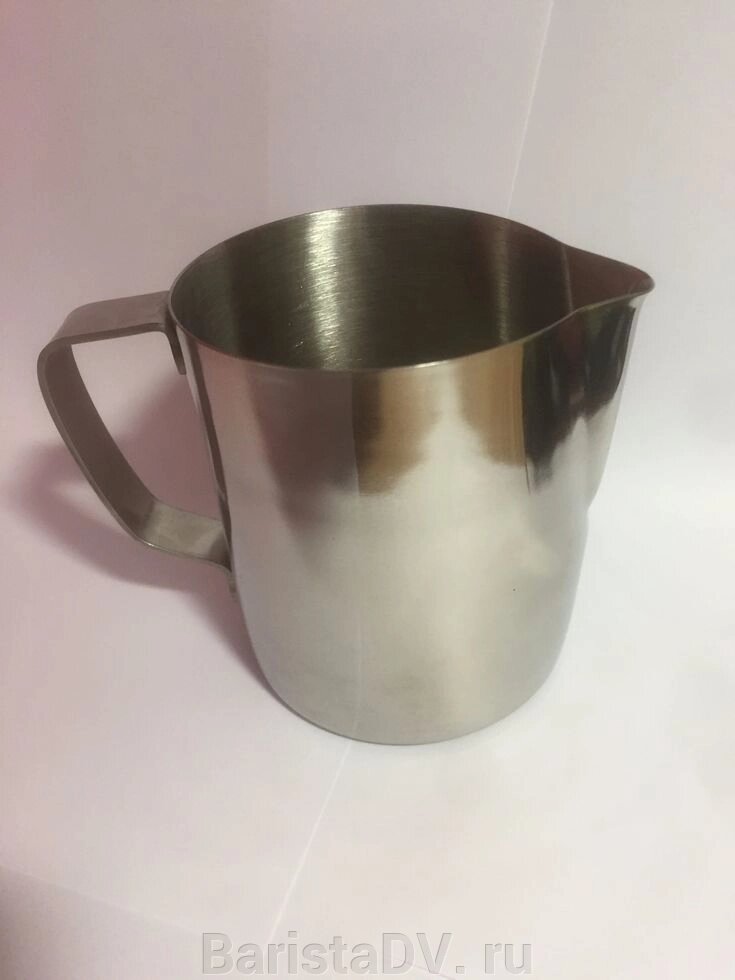 Кувшин для взбивания молока 0,35 л. нерж. MGSteel. Питчер. Индия от компании BaristaDV. ru - фото 1