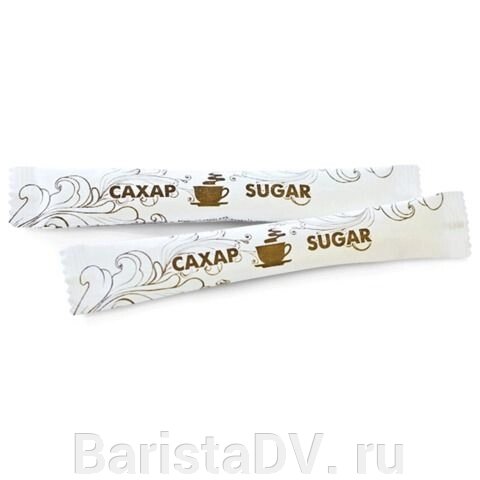 Сахар порционный 5 г. стик 100 шт от компании BaristaDV. ru - фото 1
