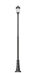 Фонарь на гладкой трубе с одним светильником высота 3,0 метра