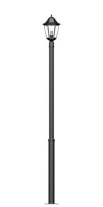 Фонарь на гладкой трубе с одним светильником высрта 2,0 метра