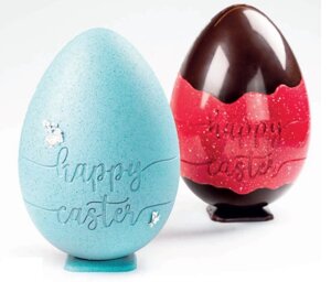 Форма д/шок. 3D "Happy Easter" d 156 x h 228 mm, 380гр, 1 шт, п/к с магнитом 20SR022