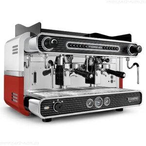 Кофемашина Sanremo Torino SED (автомат) 2 гр. красно-белая