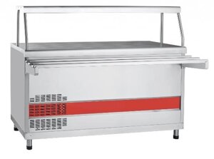 Прилавок холодильный Abat ПВВ (Н)-70КМ-01-НШ (открытый, Полка, подсветка) кашир.