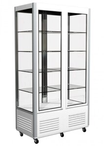 Шкаф холодильный Polus D4 VM 800-1 (R800C) (цвет по схеме, 4 дв, стекл полки)