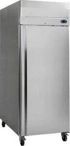 Шкаф холодильный с глухой дверью Tefcold BK850 нержавеющий под противни 600Х400/800мм