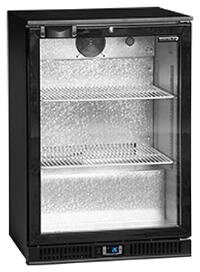 Шкаф холодильный со стеклом Tefcold DB125H барный черный