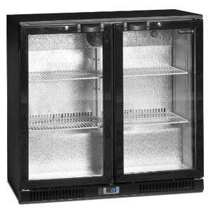 Шкаф холодильный со стеклом Tefcold DB200S барный черный